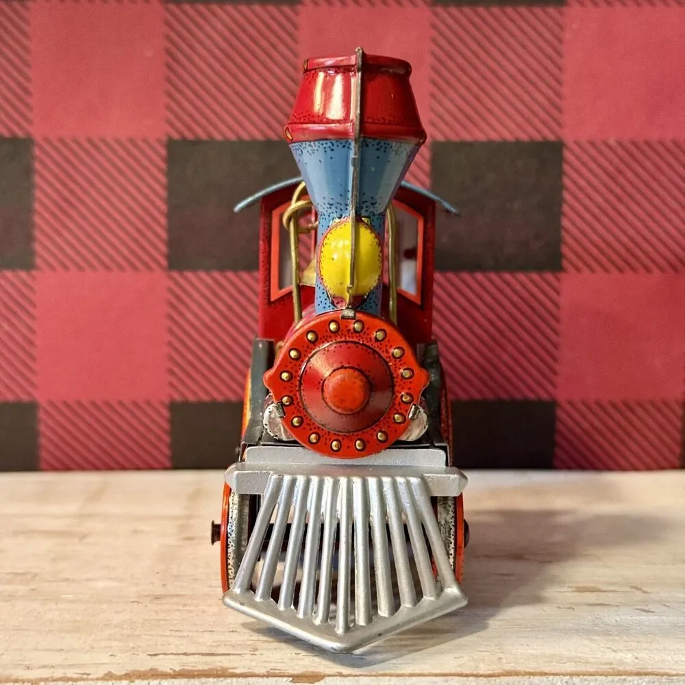 1982 Hallmark Tin Locomotive Train #1 Vintage Christmas Keepsake Ornament